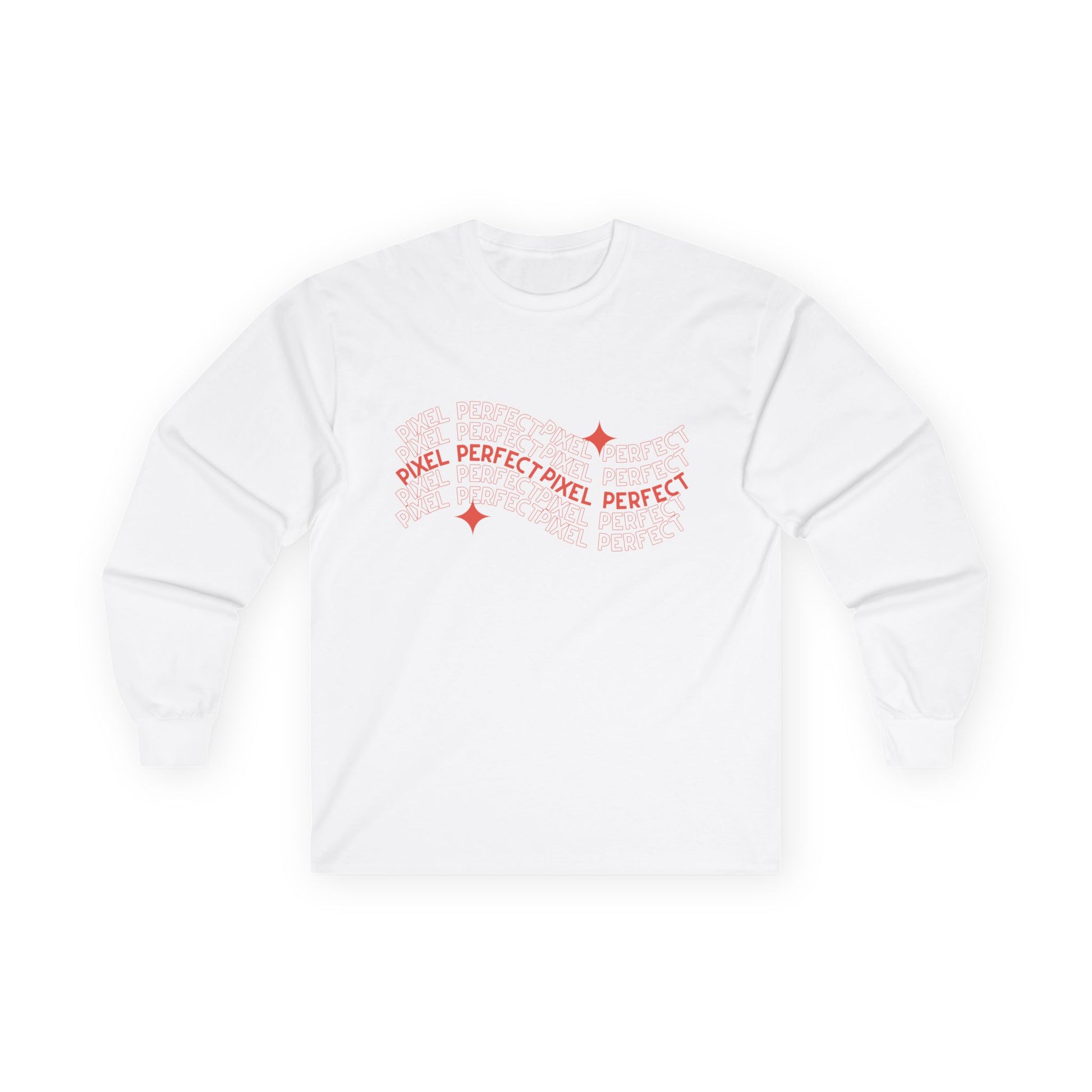 Pixel Perfect Unisex Long Sleeve Tee, Cozy Graphic Tee, Gift for Graphic Designers, Casual Wear, Art Lover's Gift, Comfortable Shirt