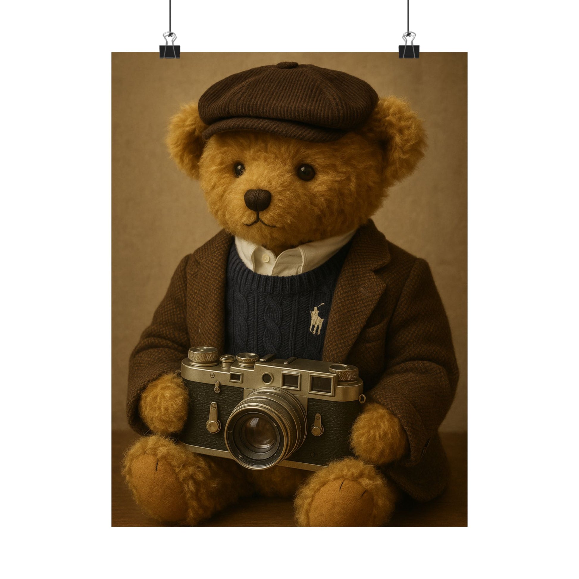 Preset Papi – Vintage Photographer Bear Art Print