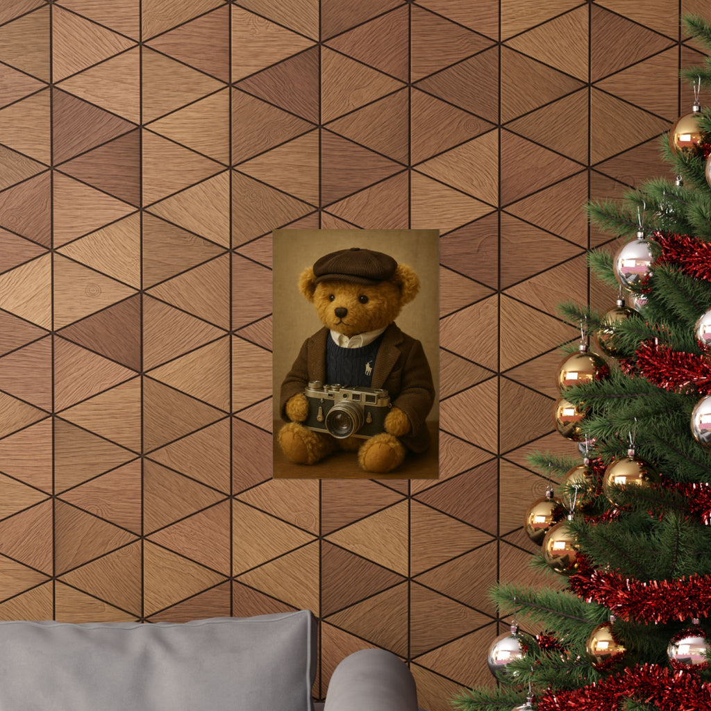 Preset Papi – Vintage Photographer Bear Art Print