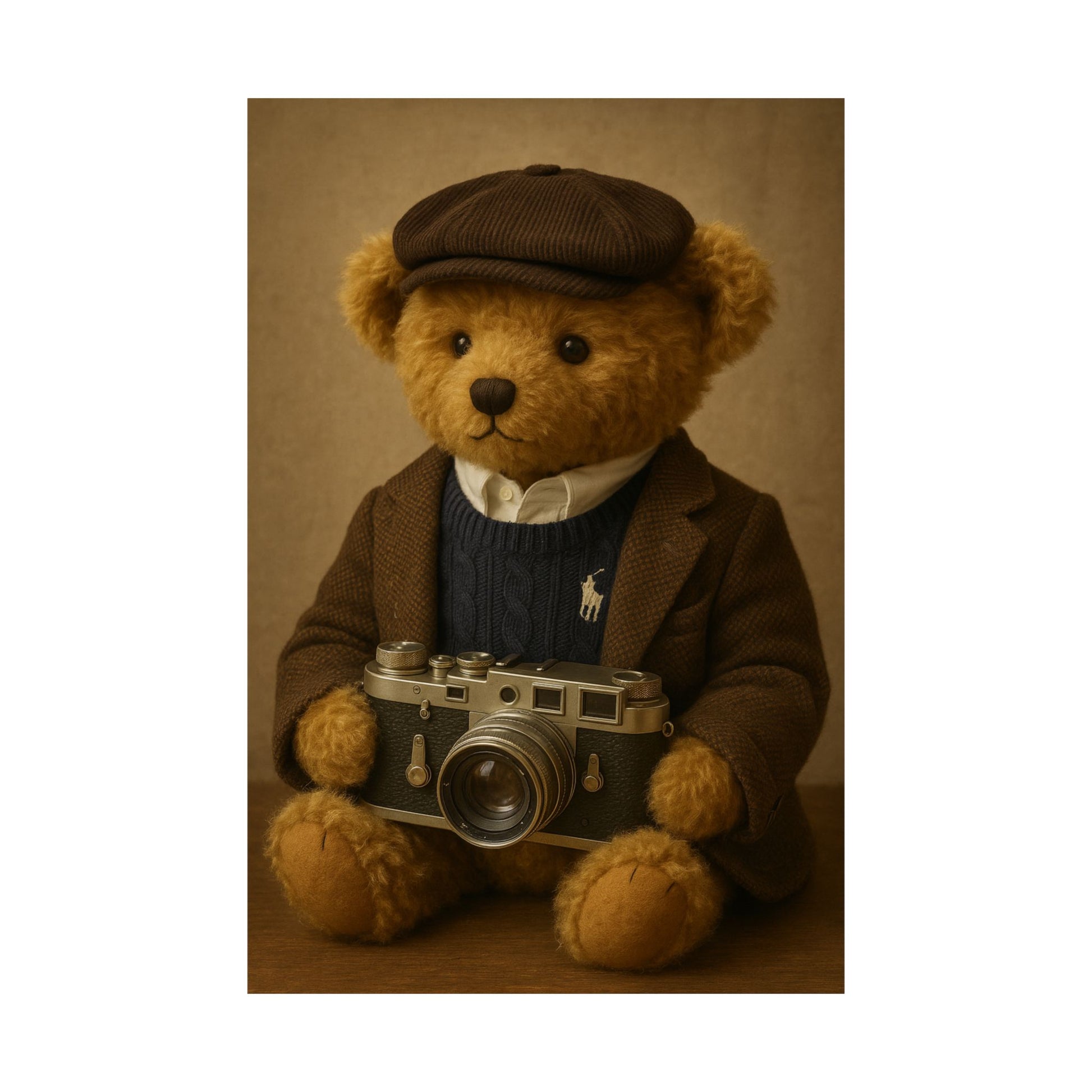 Preset Papi – Vintage Photographer Bear Art Print