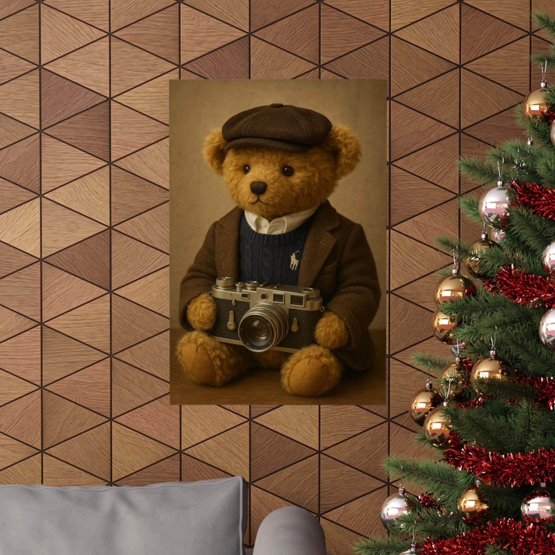 Preset Papi – Vintage Photographer Bear Art Print