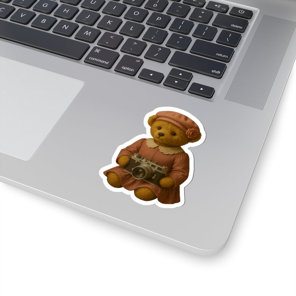 Preset Princess – Vintage Photographer Bear Sticker