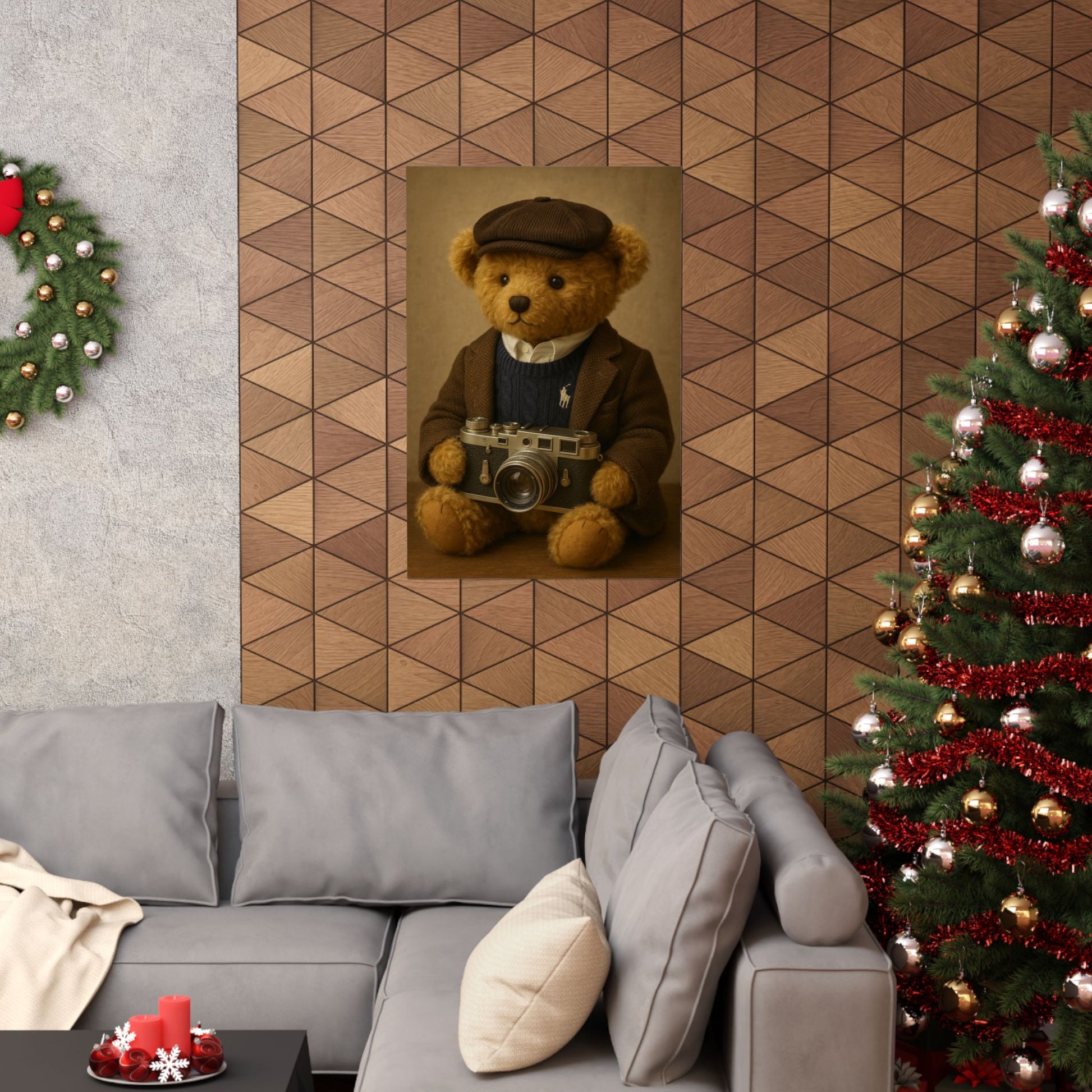 Preset Papi – Vintage Photographer Bear Art Print