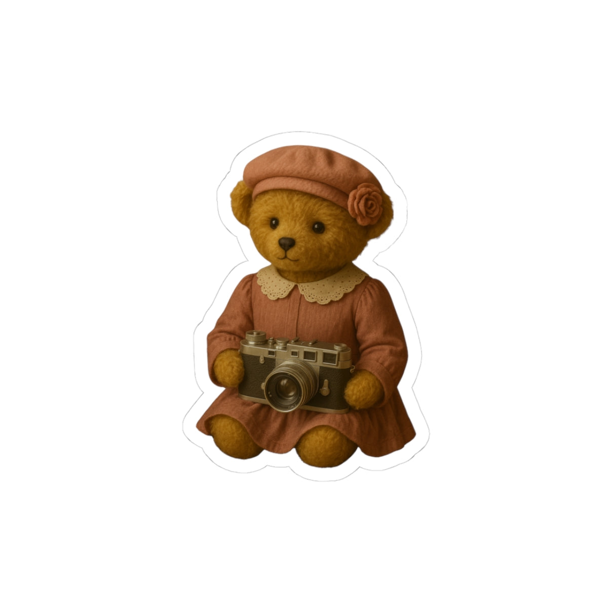Preset Princess – Vintage Photographer Bear Sticker