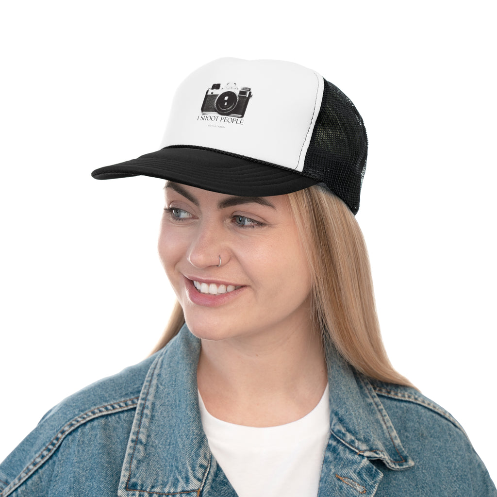 "I Shoot People (With a Camera)” – Funny Photographer Trucker Hat