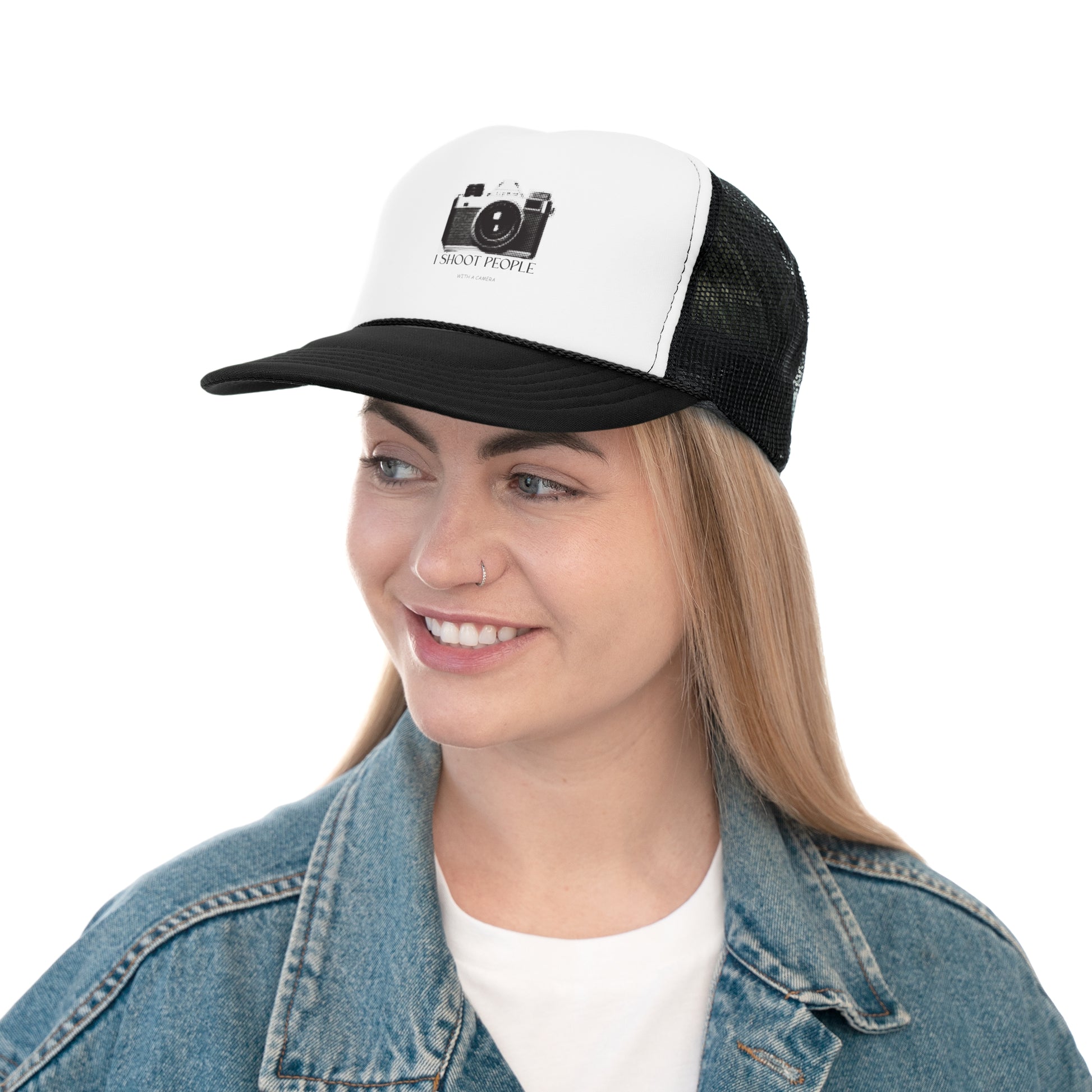 "I Shoot People (With a Camera)” – Funny Photographer Trucker Hat